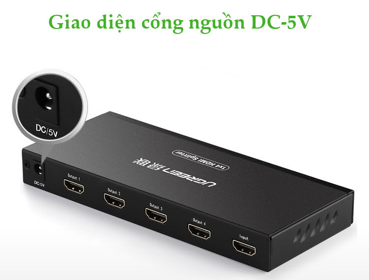 Bộ chia HDMI 1 ra 4 Ugreen 4K 2K cao cấp